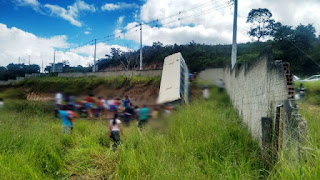 Acidente com ônibus da  Novo Horizonte