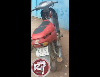 moto com chassi adulterado