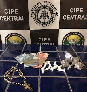 Cipe prende individuo com drogas