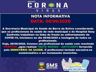 Nota de Barra da Estiva