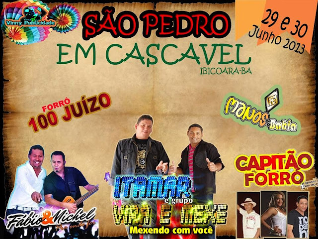 São Pedro Cascavel Ibicoara "29/06/2013"