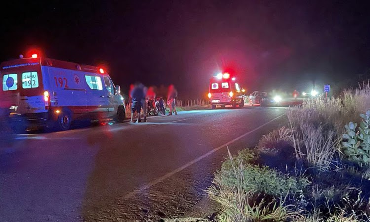 Três pessoas ficaram feridas após colisão entre duas motocicletas na Chapada Diamantina