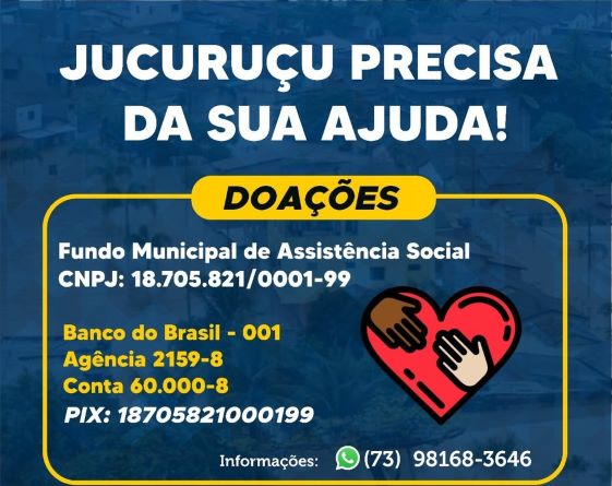 Campanhas arrecadam doações para desabrigados após fortes chuvas na Bahia