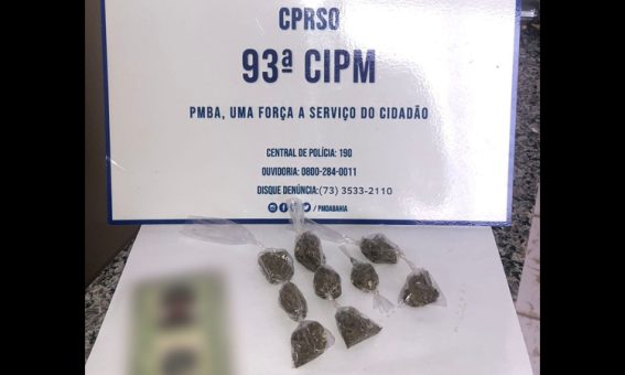 Polícia Militar apreende porções de maconha em Iramaia