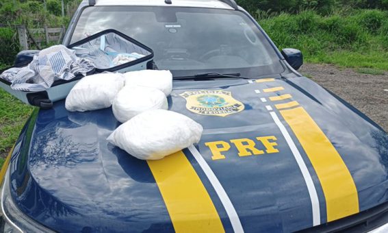 PRF apreende 10 Kg de cocaína durante abordagem no Sudoeste da Bahia