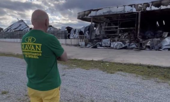 Luciano Hang visita Bahia após loja da Havan pegar fogo em Vitória da Conquista