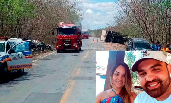 Casal morre e bebê sai ileso após colisão na MGC-122; vítimas retornavam da Chapada Diamantina