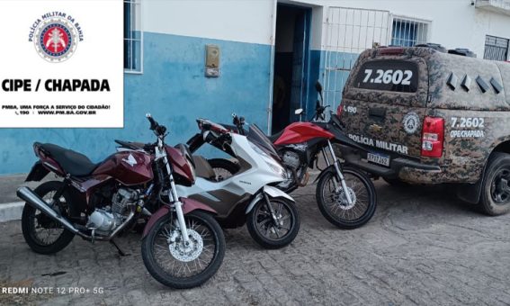 Operação Policial apreende motocicletas clonada e adulteradas na Chapada Diamantina