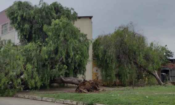 Ventos fortes e chuva de granizo atingem Vitória da Conquista