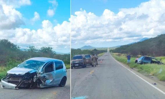 Colisão frontal deixa uma pessoa morta e feridos na BA-148