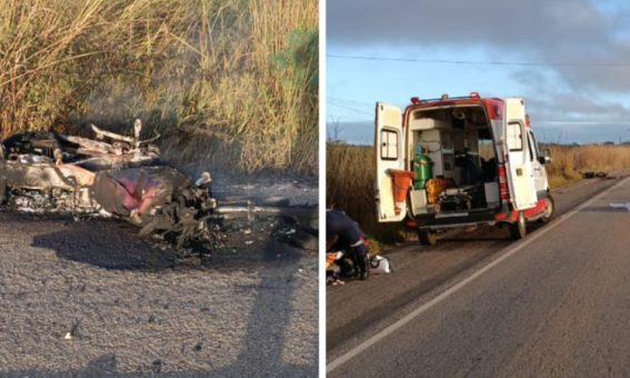 Mulher morre em colisão entre moto e carro na BA-262 em Vitória da Conquista