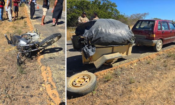 Motociclista morre em grave acidente na BA-148, entre Condeúba e Cordeiros