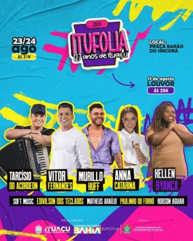 Ituaçu se prepara para o maior aniversário de todos os tempos com grandes shows