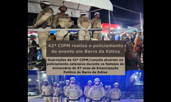 42ª CIPMLençóis assume policiamento de Barra da Estiva e Ibicoara