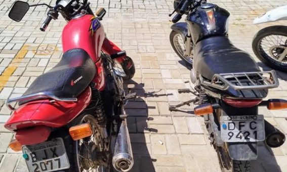 Motos furtadas em Guanambi e Palmas de Monte Alto são recuperadas em Iuiu