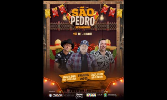Prefeitura de Ituaçu divulga São Pedro do Distrito de Tranqueiras, neste sábado (28)