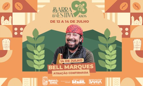 Festa dos 98 anos de Barra da Estiva terá grande show com Bell Marques