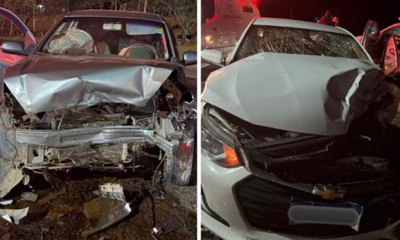 Colisão frontal na BA-262