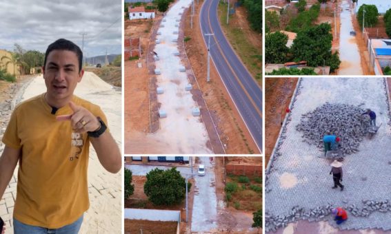 Obras de pavimentação