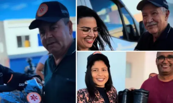 Uniformes à equipe do SAMU