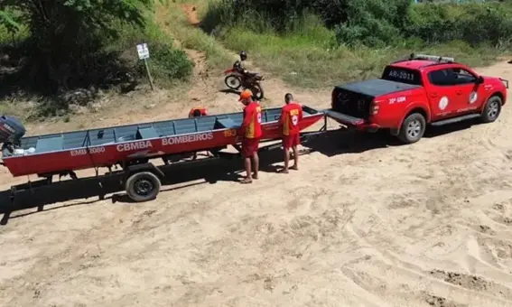 Bombeiros localizam corpo de vítima de afogamento em Oliveira dos Brejinhos 1 Bombeiros