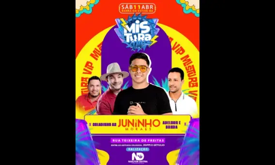 Mistura Vip promete agitar Barra da Estiva com grandes atrações 1 Mistura Vip