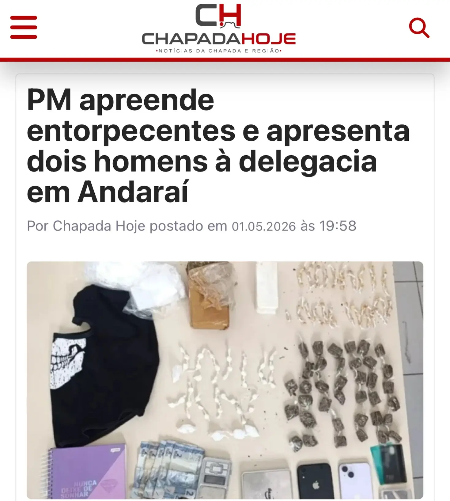 PM apreende entorpecentes e apresenta dois homens à delegacia em Andaraí

Veja a matéria completa no site chapadahoje.com.br 📲

🌐 Link na Bio

#chapadahoje #noticias #andarai